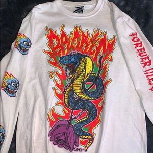 broken promises graphic designed tee/t-shirt